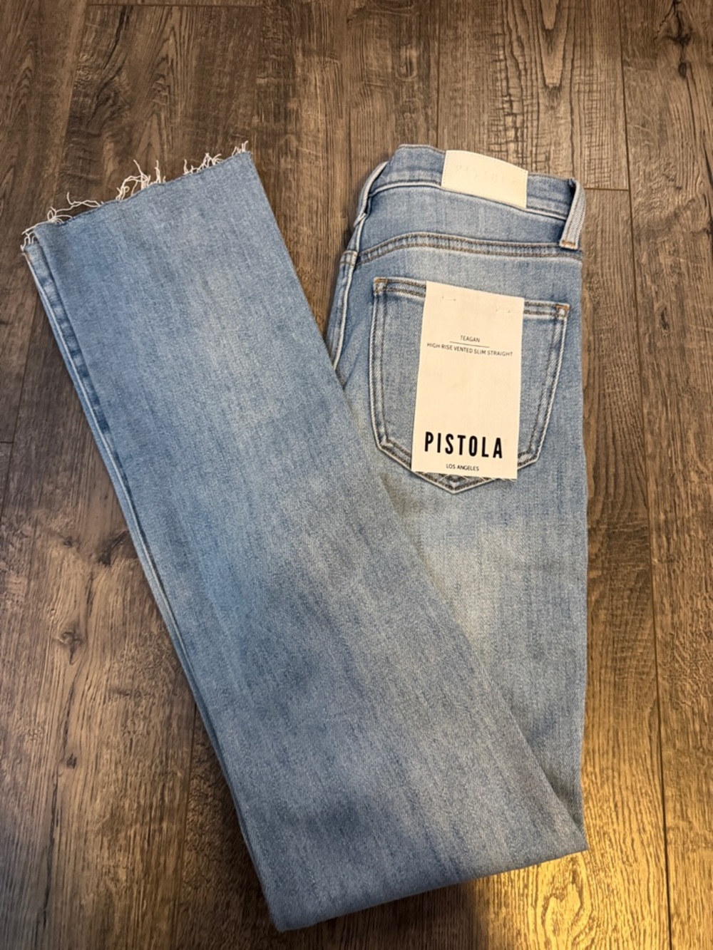 pistola Light Blue Straight Leg Jeans